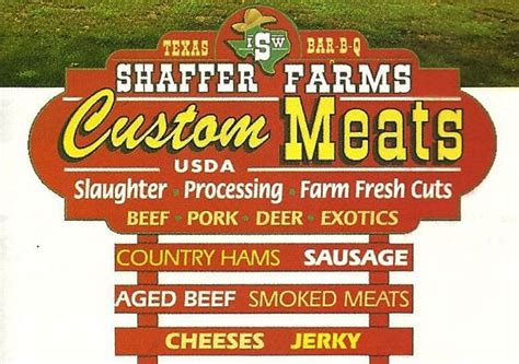 Shaffer farms custom meat photos - Jun 18, 2018 · After seeing Shaffer's Farm Meat and Texas BBQ featured on Tennessee Crossroads, I couldn't get there fast enough. Although it's a bit of a drive from Nashville, we made a day of it, leisurely driving down the Natchez Trace, stopping at David Crockett State Park and then to Shaffer's for a late lunch. 